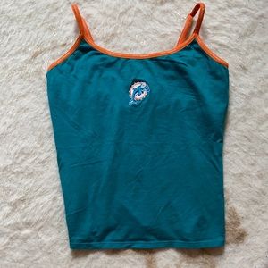 Miami Dolphins Y2K Crop Tank Top | NFL Apparel